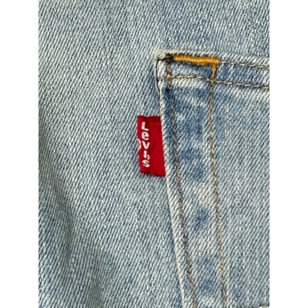 Levi Strauss 505 Jeans Mens W42 L32 Light Wash‎ Straight Leg Denim Pants